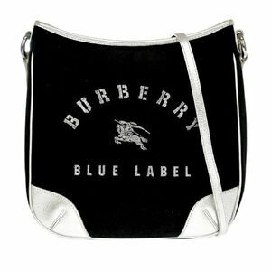 BURBERRYS Blue Label Canvas Leather Shoulder Bag
